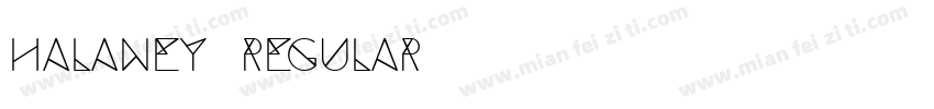 Halaney Regular字体转换